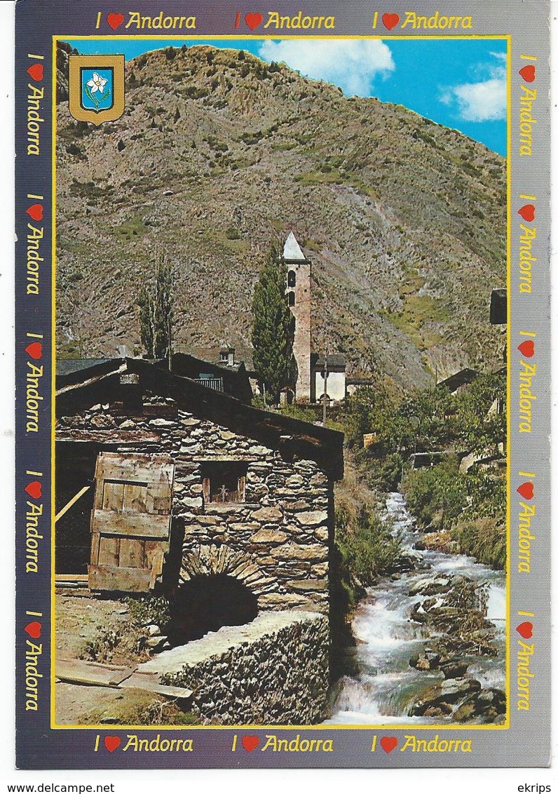 N°733 Valls D'Andorra Canillo. Vue Partielle. L'Ancien Moulin - Andorre