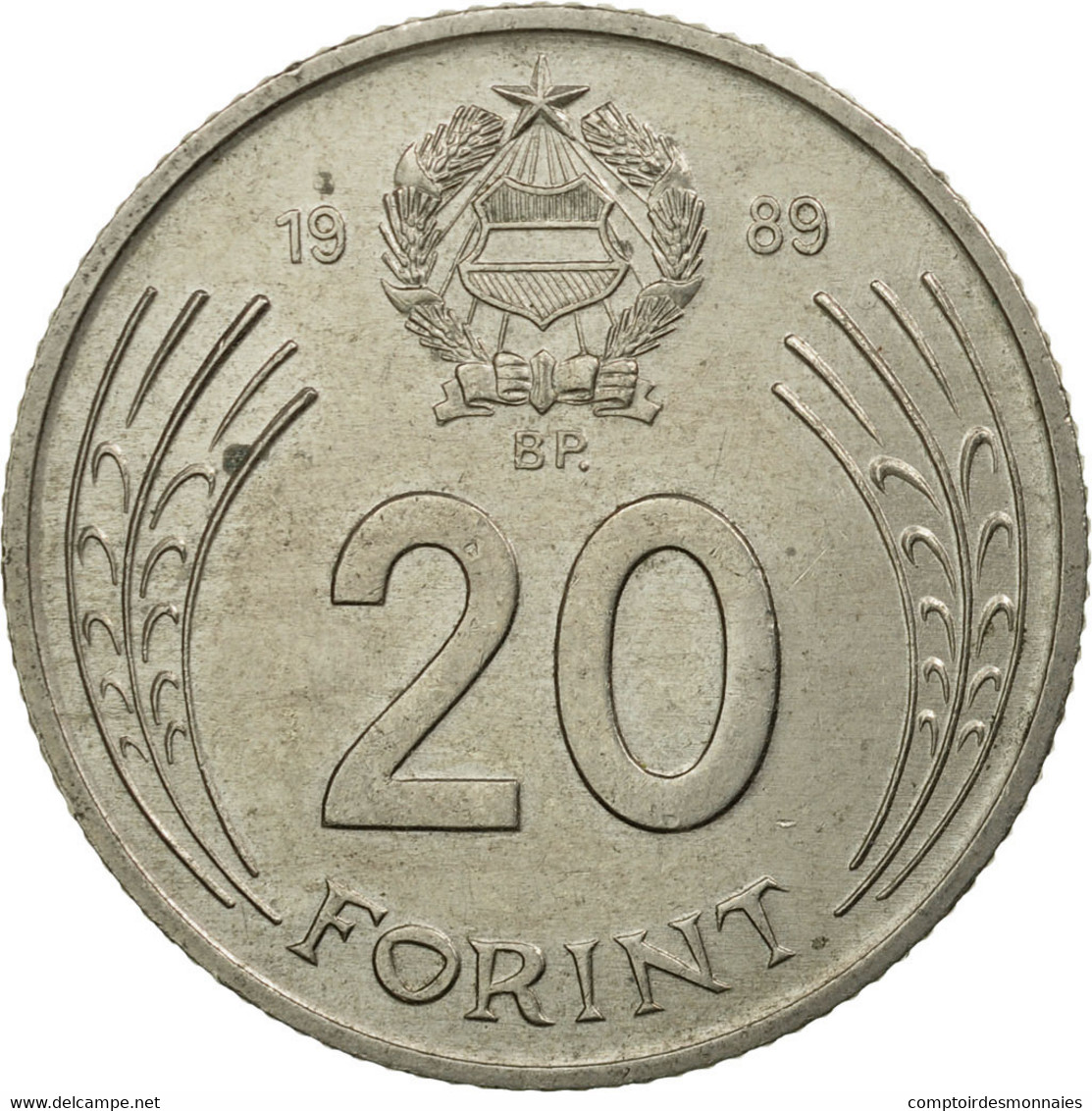 Monnaie, Hongrie, 20 Forint, 1989, TTB, Copper-nickel, KM:630 - Ungheria