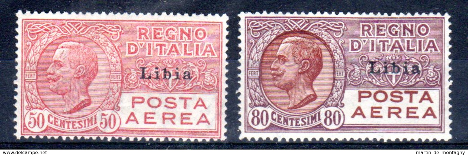 1928/29; Poste Aérienne Libia; YT 1 + 2 , Neuf *, Lot 50338 - Libia