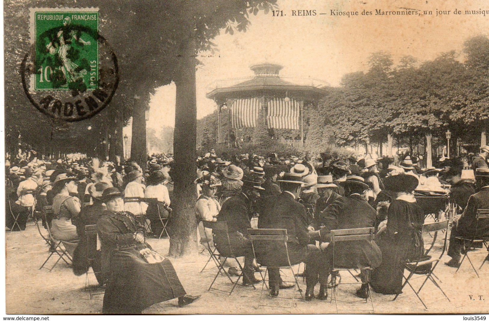 Reims -   Kiosque  Des  Marronniers,  Un  Jour  De  Musique. - Reims