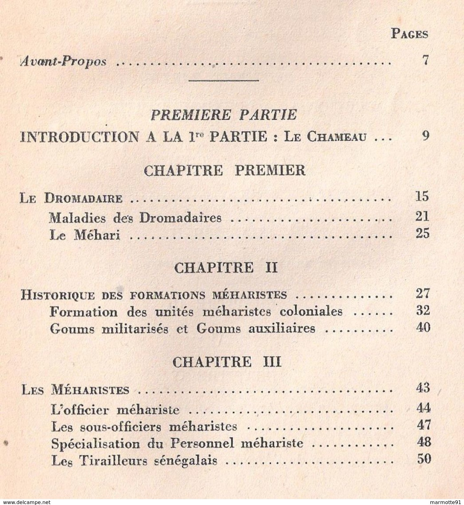 MEHARISTES COLONIAUX PAR GENERAL DUBOC HISTORIQUE MEHARI GOUMS GROUPES NOMADES SOUDAN NIGER MAURITANIE AFRIQUE - Français