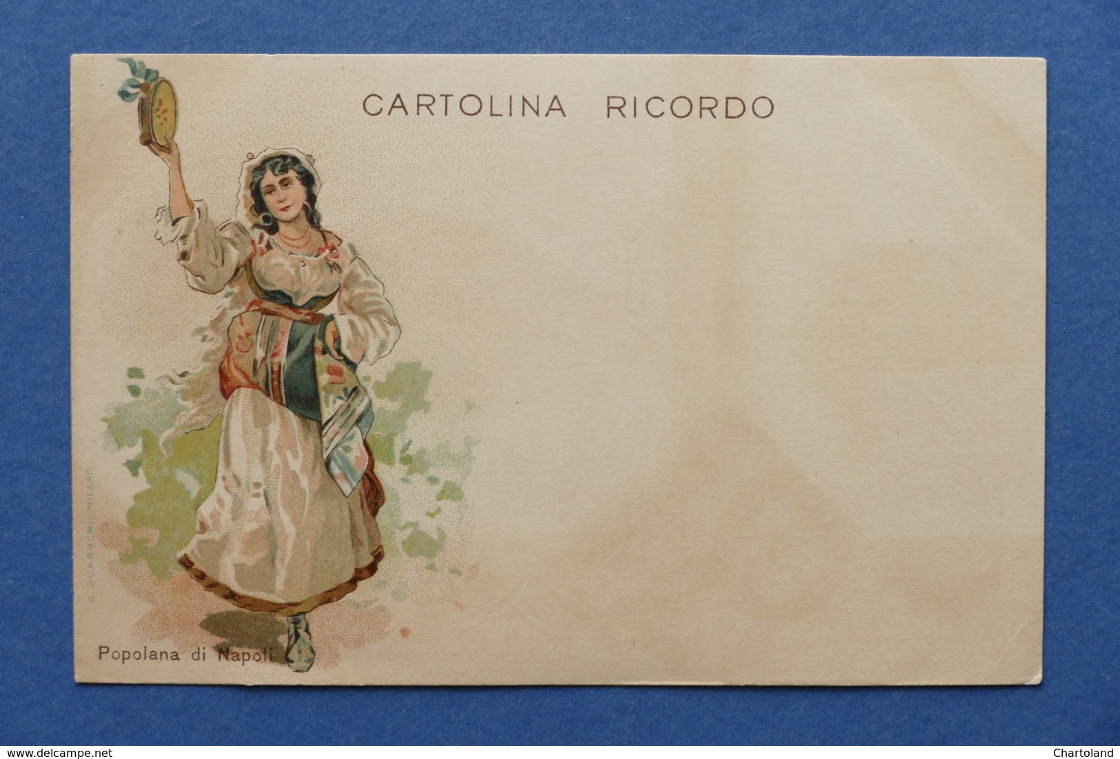 Cartolina Costumi - Popolana Di Napoli - 1900 Ca. - Altri & Non Classificati