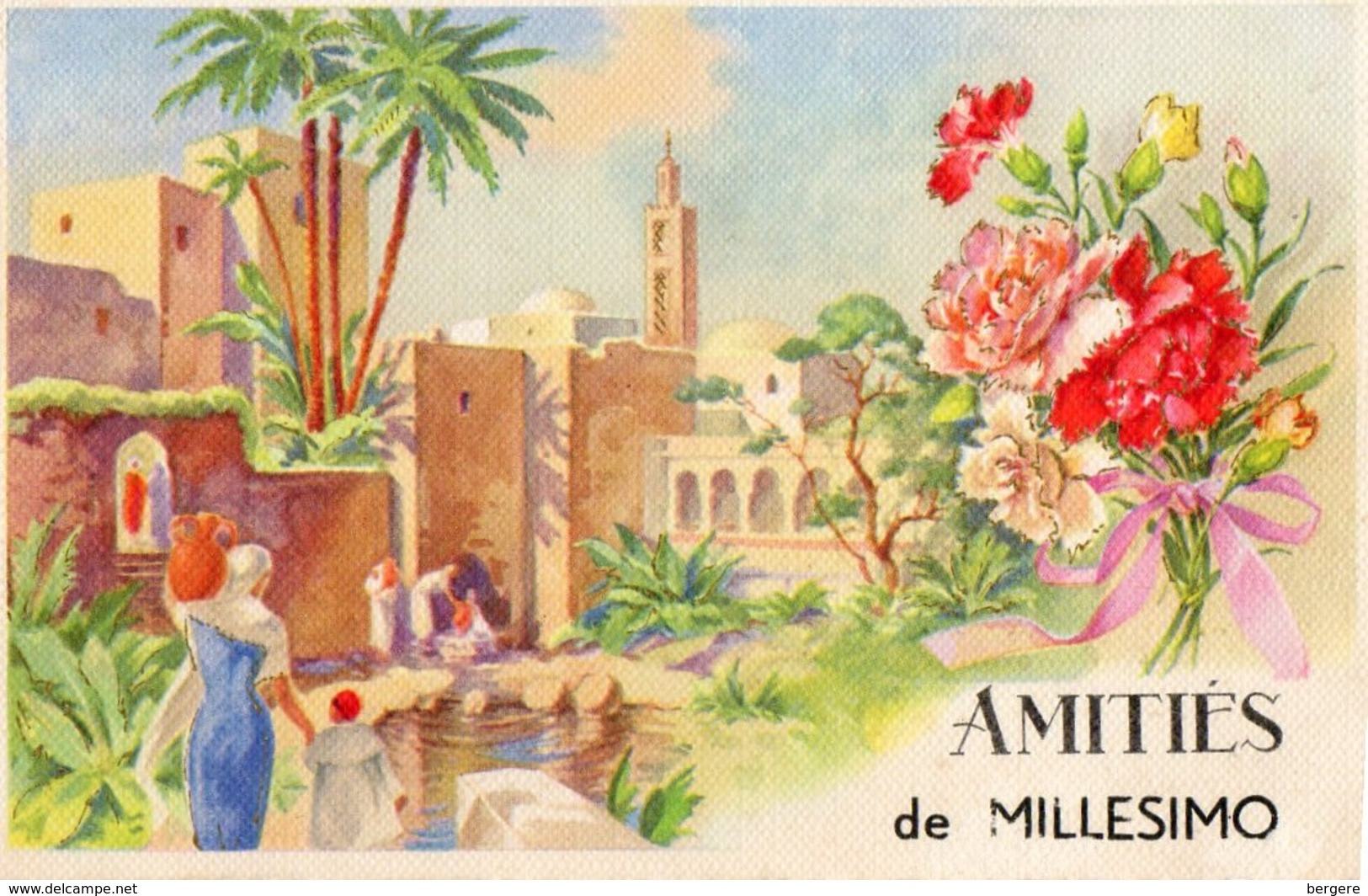 Algérie.  CPA.  MILLESIMO. BELKHEIR . GUELMA.  Amitiés De Millesimo.  1957. - Guelma