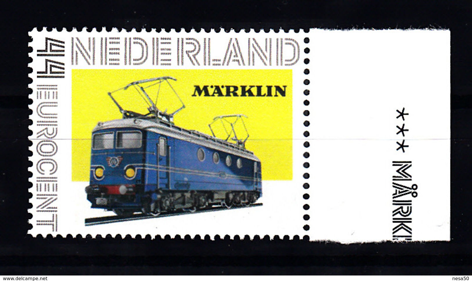 Trein, Train, Railway, Locomotive: Nederland Persoonlijke Zegel: Marklin - Treinen