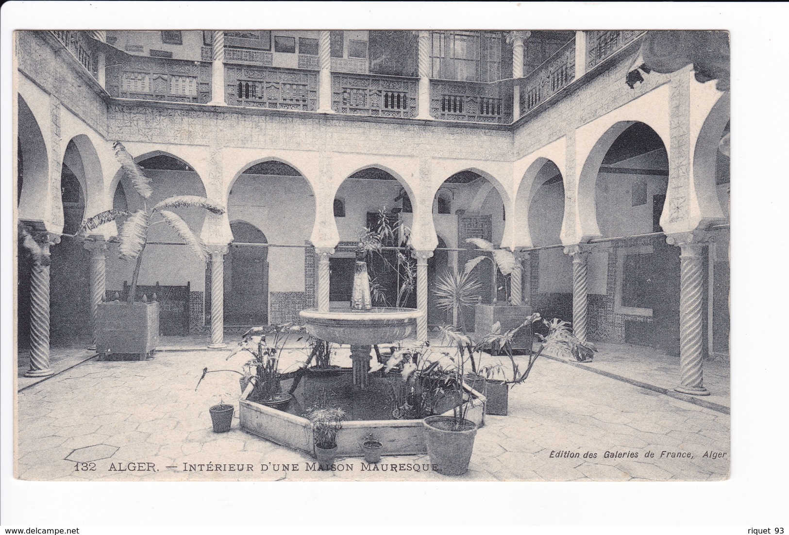 132 - ALGER - Intérieur D'une Maison Mauresque - Alger