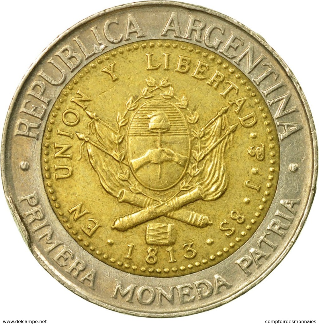 Monnaie, Argentine, Peso, 2009, TTB, Bi-Metallic, KM:112.1 - Argentine