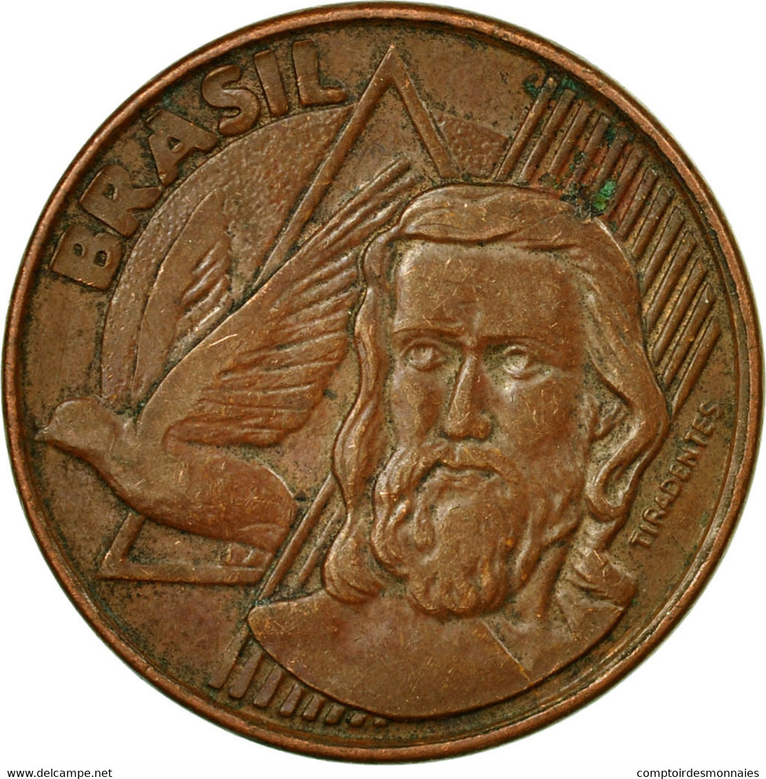 Monnaie, Brésil, 5 Centavos, 2004, TTB, Copper Plated Steel, KM:648 - Brésil