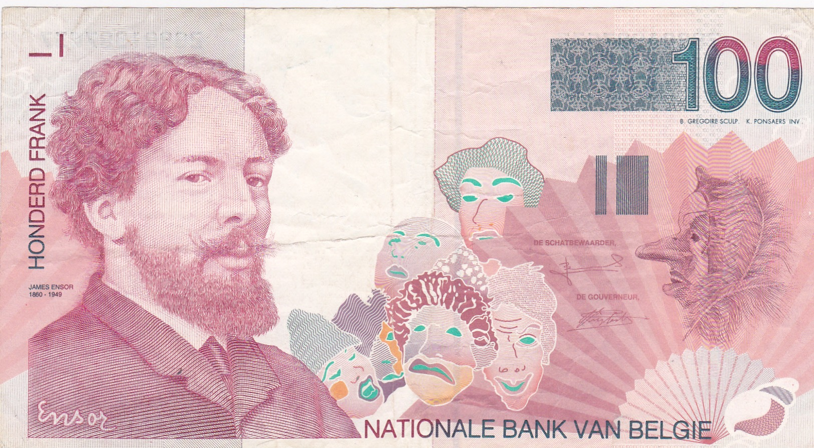 Nationale Bank Van Belgie - 100 Francos