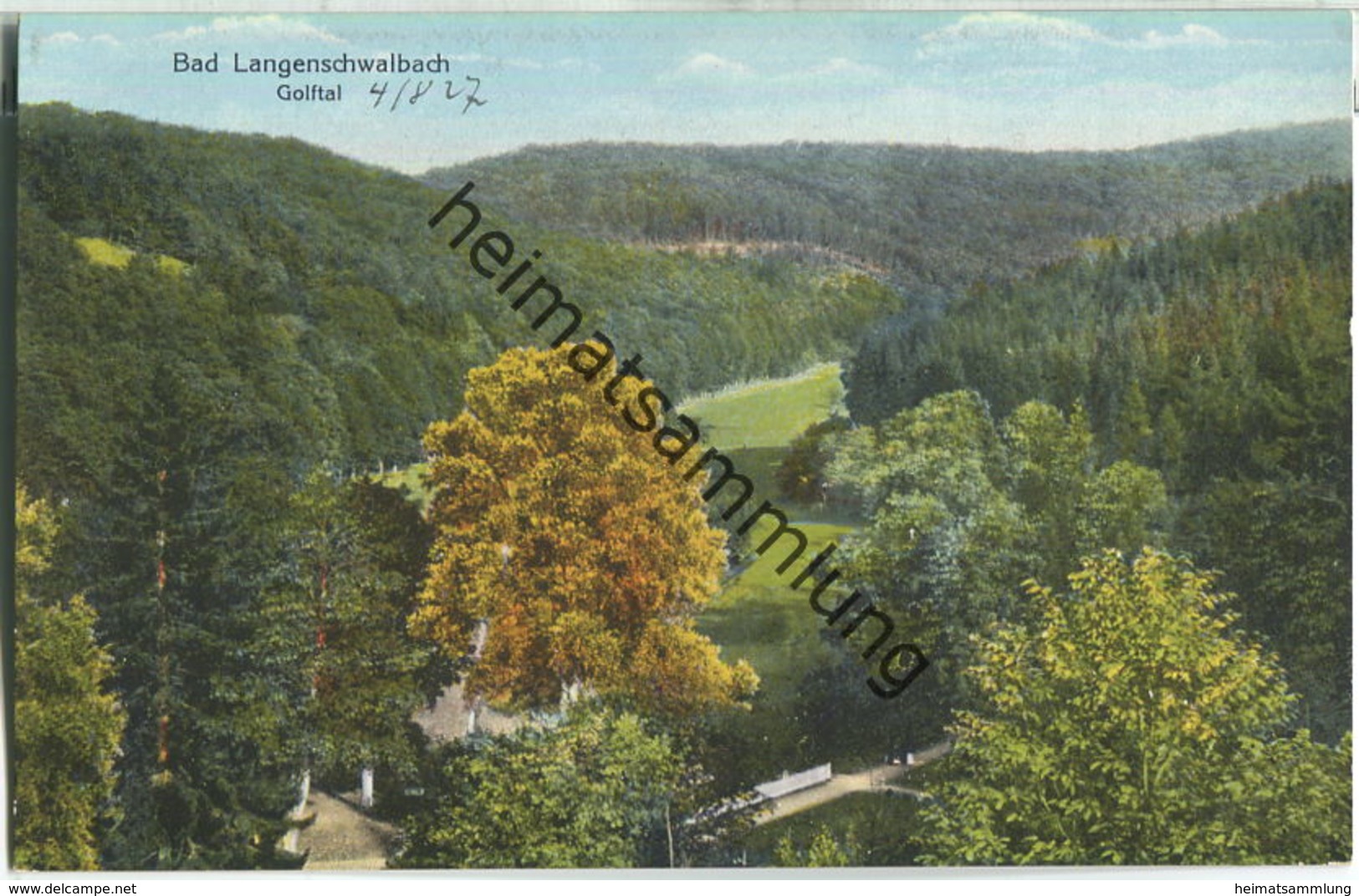 Bad Langenschwalbach - Golftal - AK 20er Jahre - Bad Schwalbach