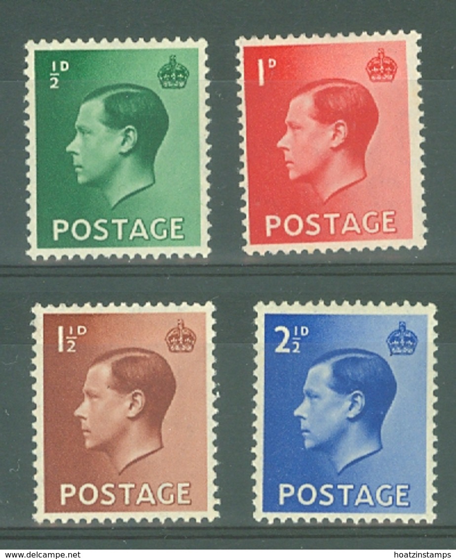 G.B.: 1936   Edward VIII Set      MH - Unused Stamps