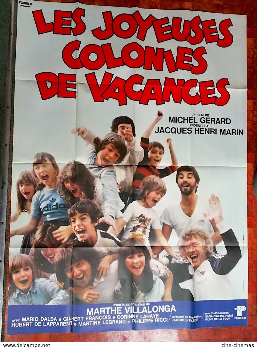 AFF CINE ORIG LES JOYEUSES COLONIES DE VACANCES (1979) 120X160 M VILLALONGA - Affiches & Posters
