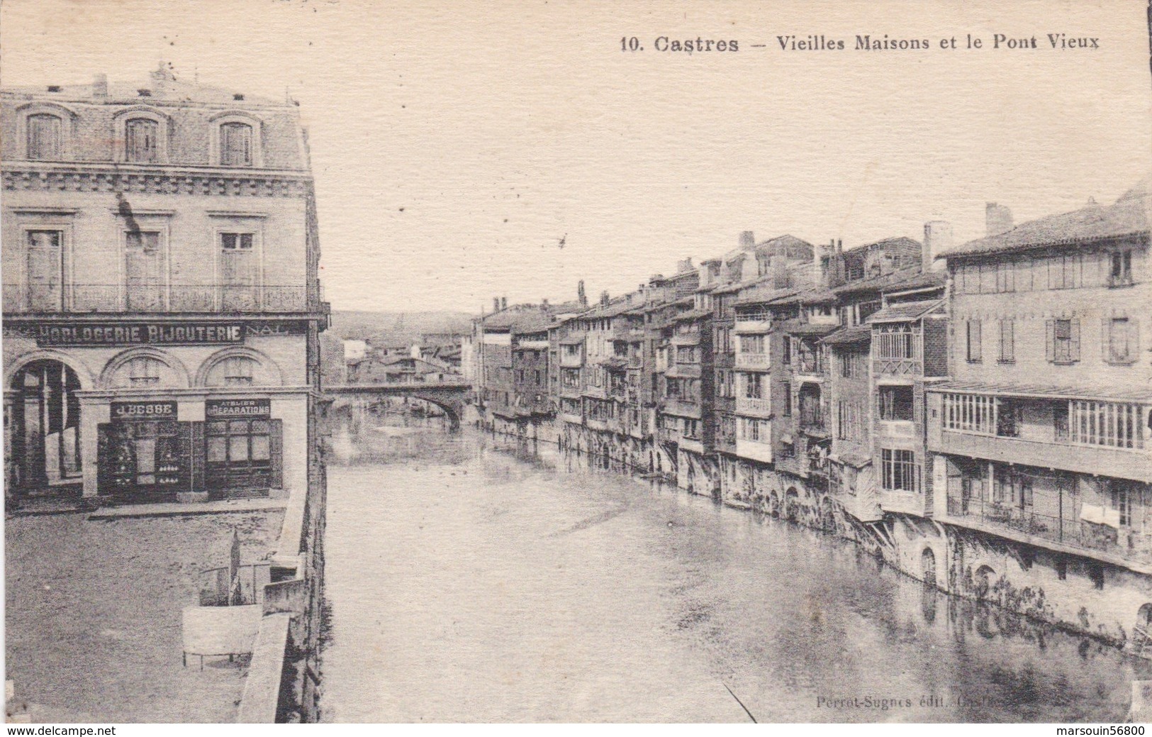 CPA Dept 81 CASTRES Vieilles Maisons Et Le Pont Vieux - Castres