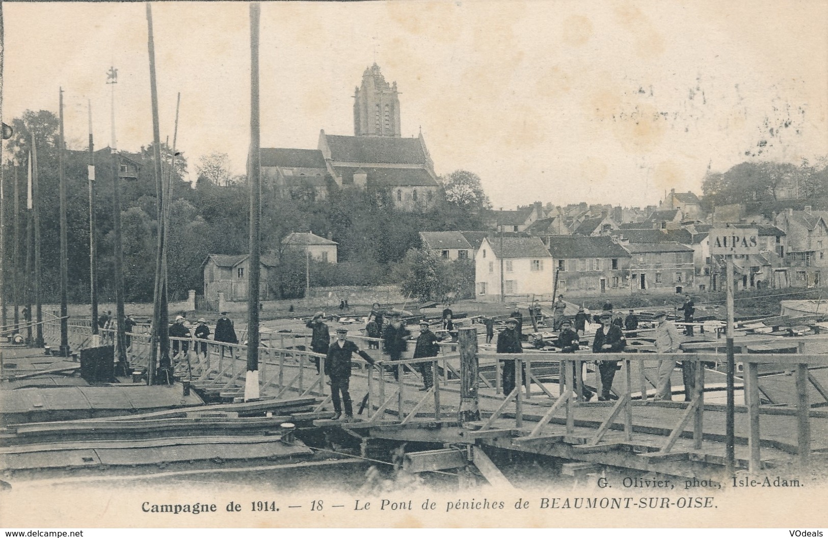 CPA - France - (95) Val D'Oise - Le Pont De Péniches De Beaumont-sur-Oise - Beaumont Sur Oise