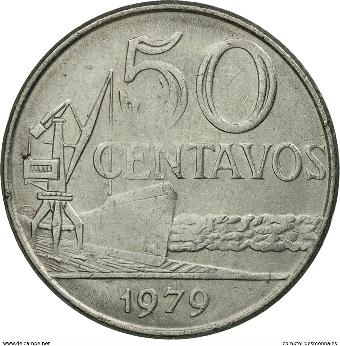 Monnaie, Brésil, 50 Centavos, 1979, TTB, Stainless Steel, KM:580b - Brésil