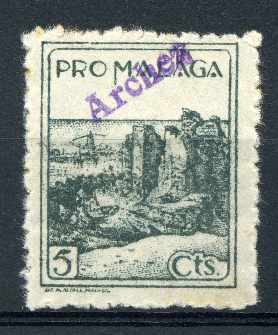 PUEBLOS MÁLAGA. EX-COLECCIÓN GÓMEZ-GUILLAMÓN. ARCHEZ 1 - Viñetas De La Guerra Civil