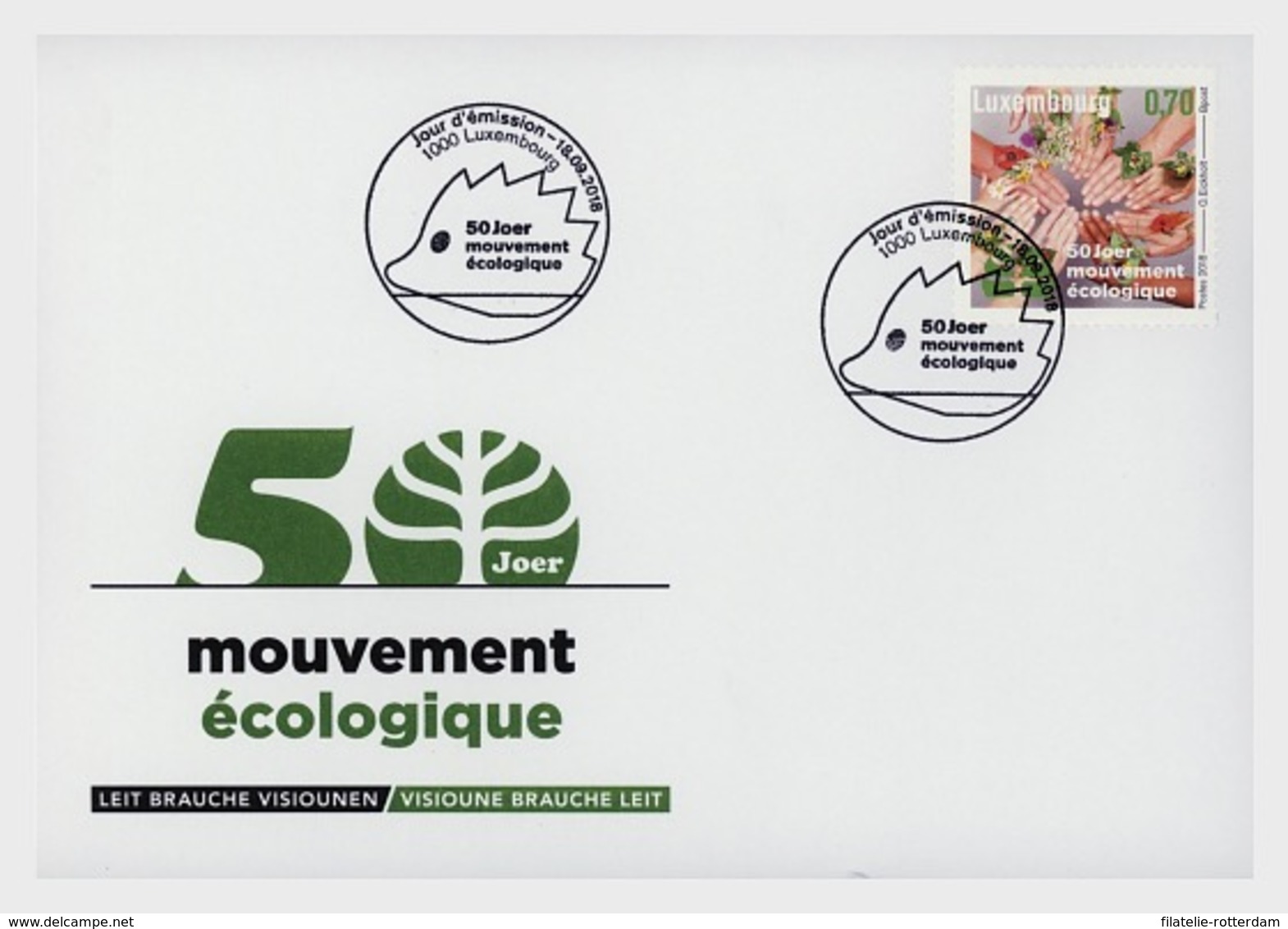 Luxemburg / Luxembourg - Postfris / MNH - FDC 50 Jaar Ecologie 2018 - Neufs