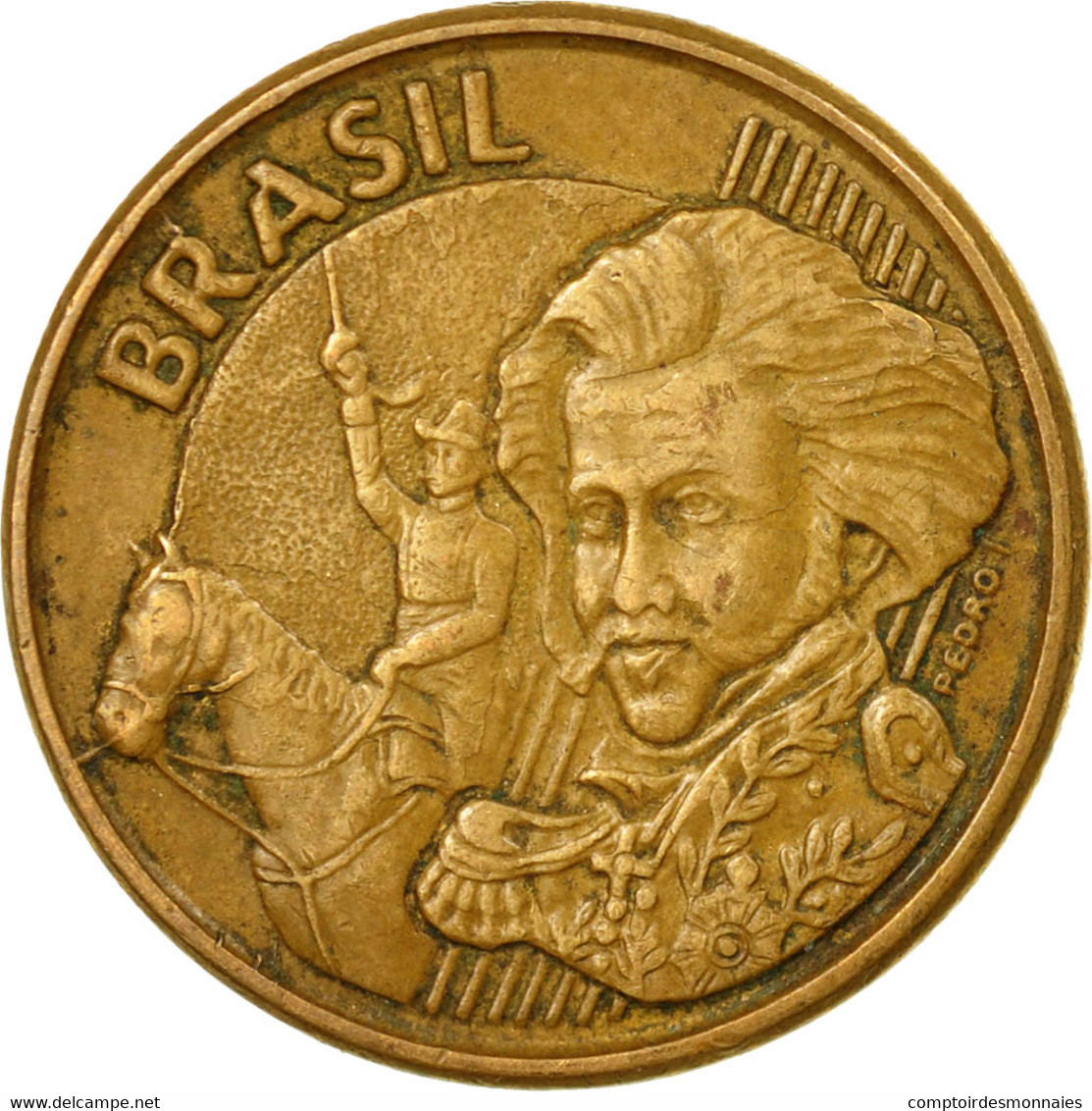 Monnaie, Brésil, 10 Centavos, 2002, TTB, Bronze Plated Steel, KM:649.2 - Brésil