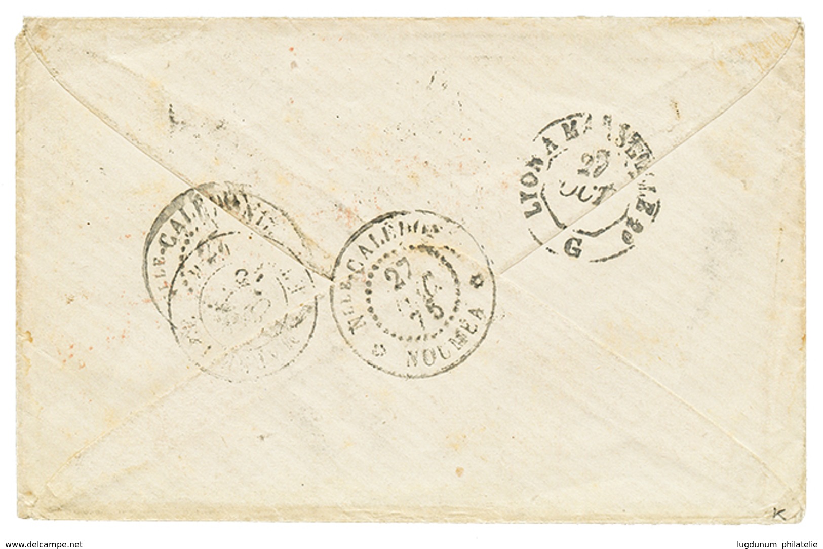 1875 25c CERES (n°60) Obl. GC 1307 + T.17 DIJON + PD Annulé Par Cachet AFFRANCHISSEMENT INSUFFISANT + Taxe 6 Sur Envelop - 1871-1875 Ceres