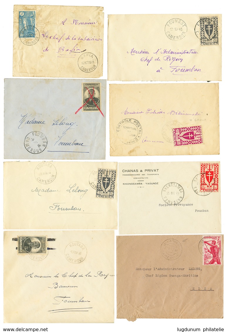 1940/46 Lot 31 Lettres Avec Petits Bureaux. Nombreuses CENSURES. A Voir. TB. - Sonstige & Ohne Zuordnung