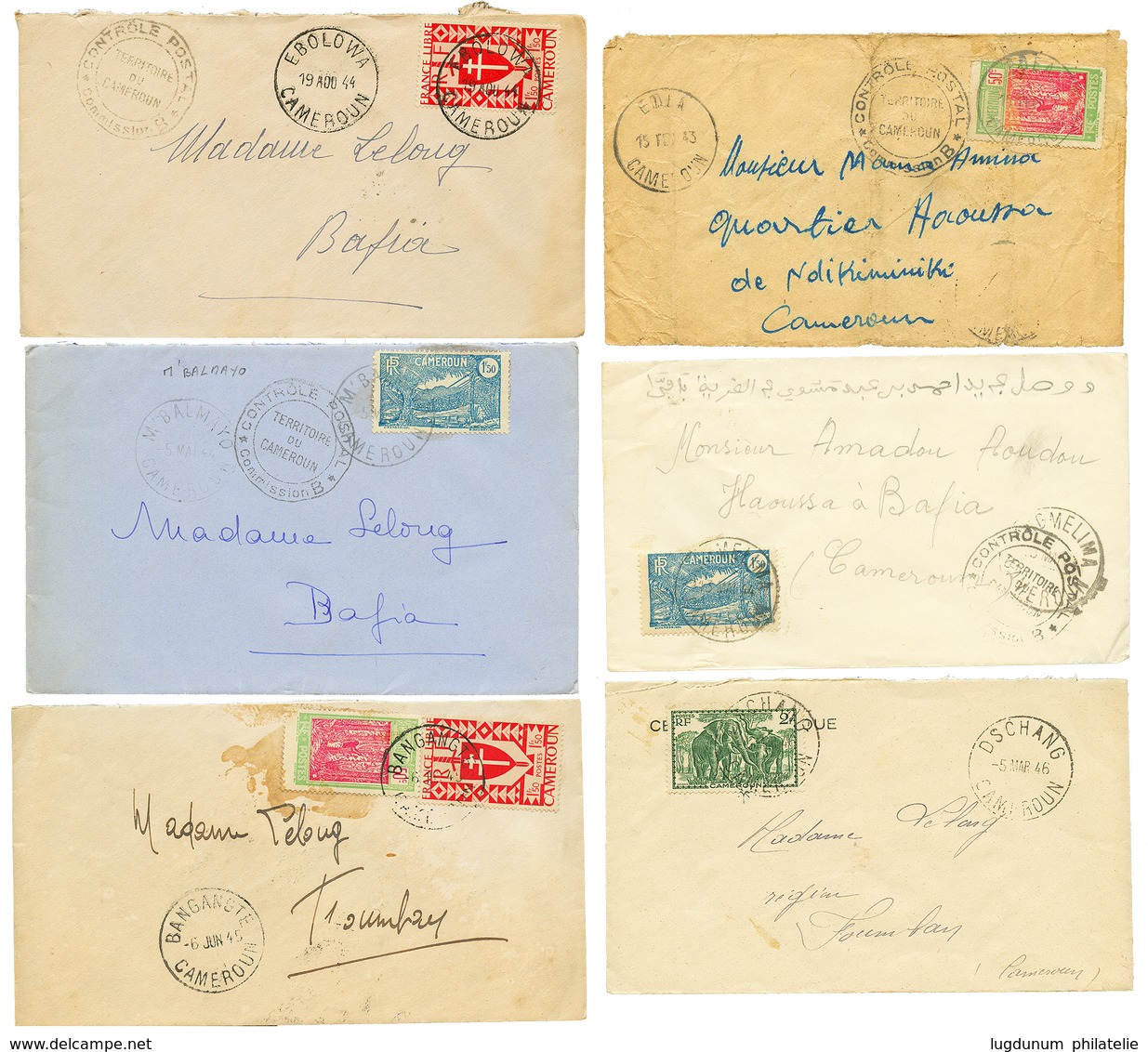 1940/46 Lot 31 Lettres Avec Petits Bureaux. Nombreuses CENSURES. A Voir. TB. - Sonstige & Ohne Zuordnung