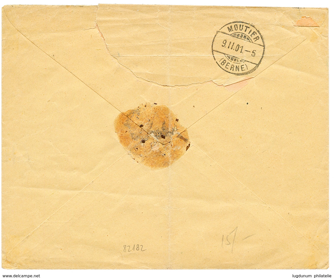 1901 1P + 2P Canc. I.R SPEDIZIONE POSTALE CANEA On REGISTERED Envelope To SWITZERLAND. Superb. - Levante-Marken