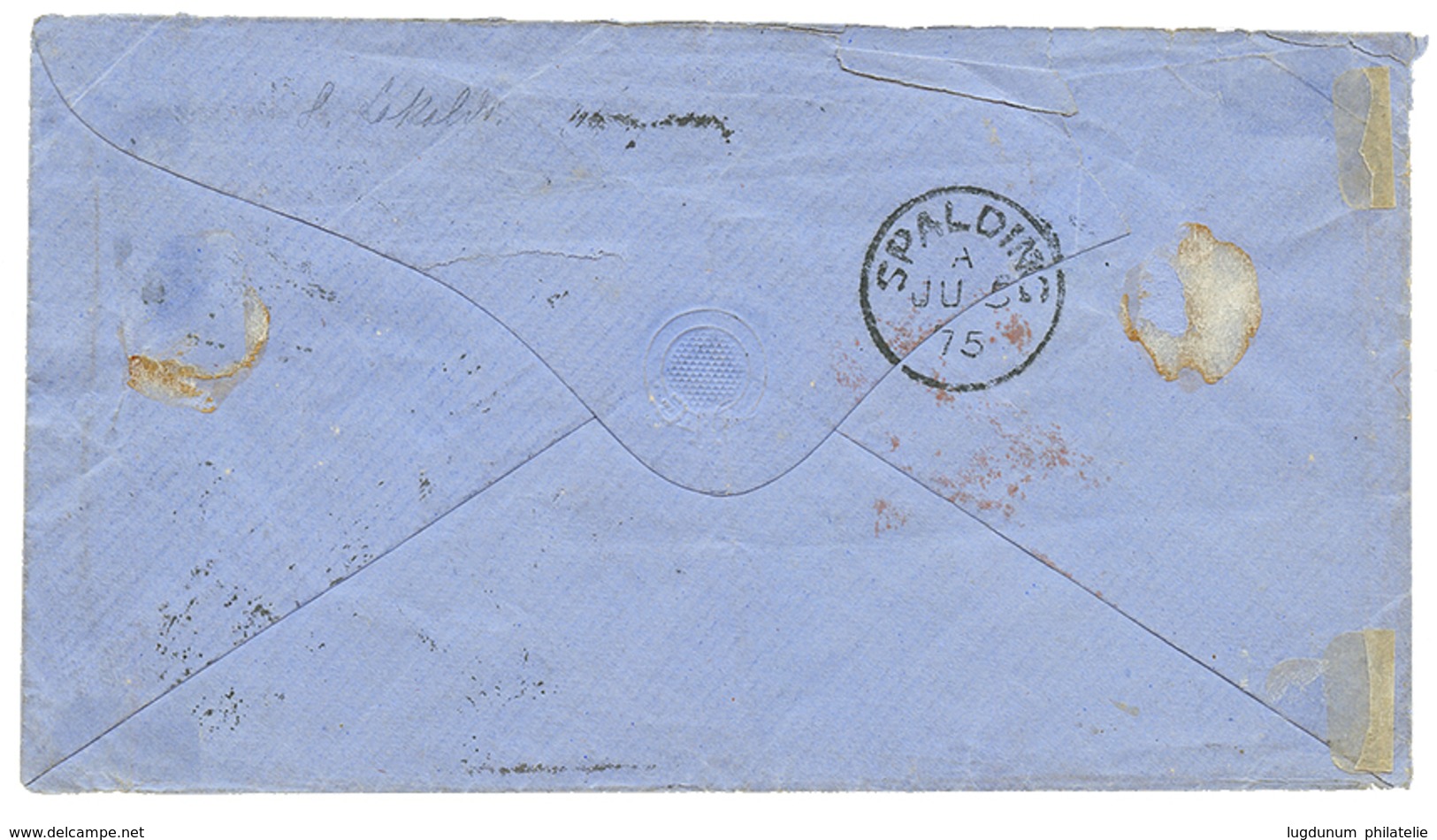 1875 CAPE OF GOOD HOPE 4d + 1 SHILLING Canc. 1 + CAPE TOWN + TRANSVAAL 6d Canc. 11 On Envelope To ENGLAND. B.P.A Certifi - Kap Der Guten Hoffnung (1853-1904)