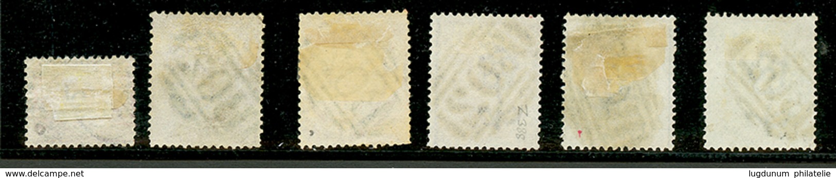 SUEZ BRITISH POST OFFICE : Sélection Of 6 British Stamps With B02. Superb Quality. - Sonstige & Ohne Zuordnung