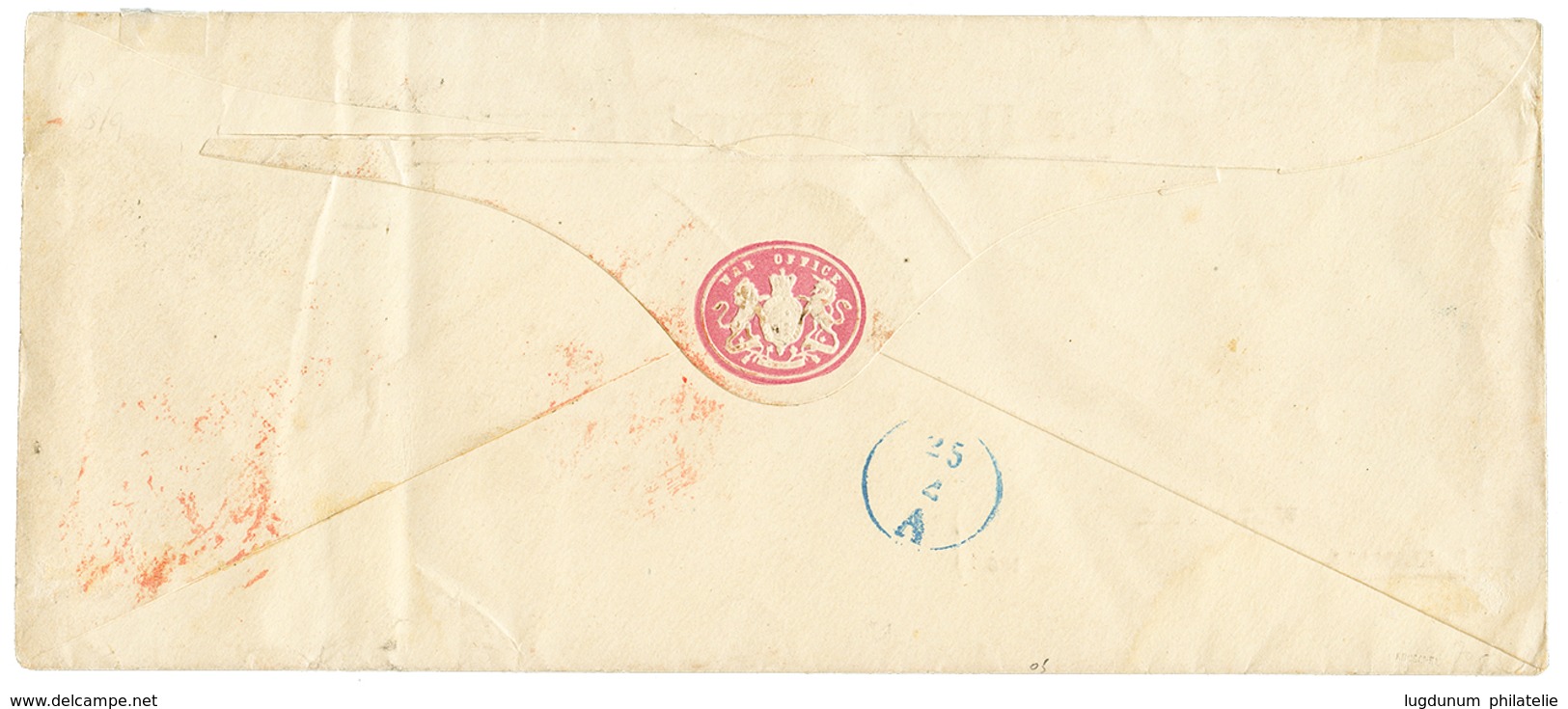 "Free Franking To HANNOVER" : 1860 WAR OFFICE Cachet + AUS ENGLAND PER AACHEN FRANCO On "OHMS" Envelope To "COLONEL BENN - Sonstige & Ohne Zuordnung