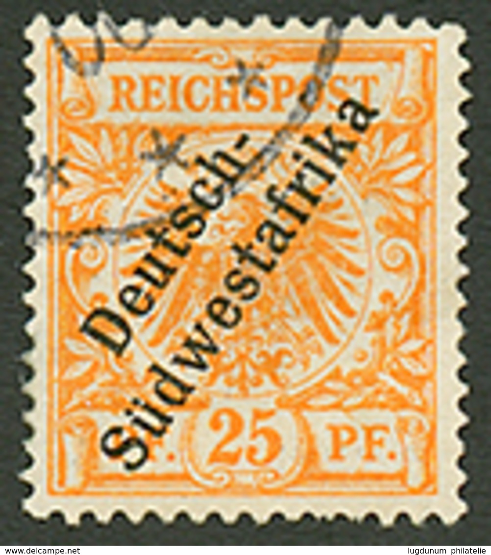 DSWA - 25pf (n°9) Used. Signed SCHELLER. Vf. - Deutsch-Südwestafrika