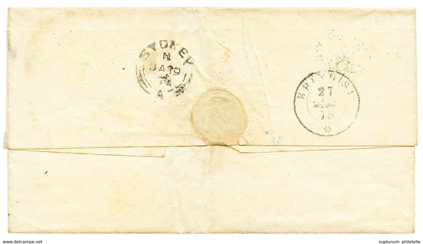 "70c Rate To AUSTRALIA" : 1873 10c + 60c On Cover From ROMA Via SUEZ To SYDNEY (AUSTRALIA). Verso, SYDNEY + BRINDISI. Su - Ohne Zuordnung
