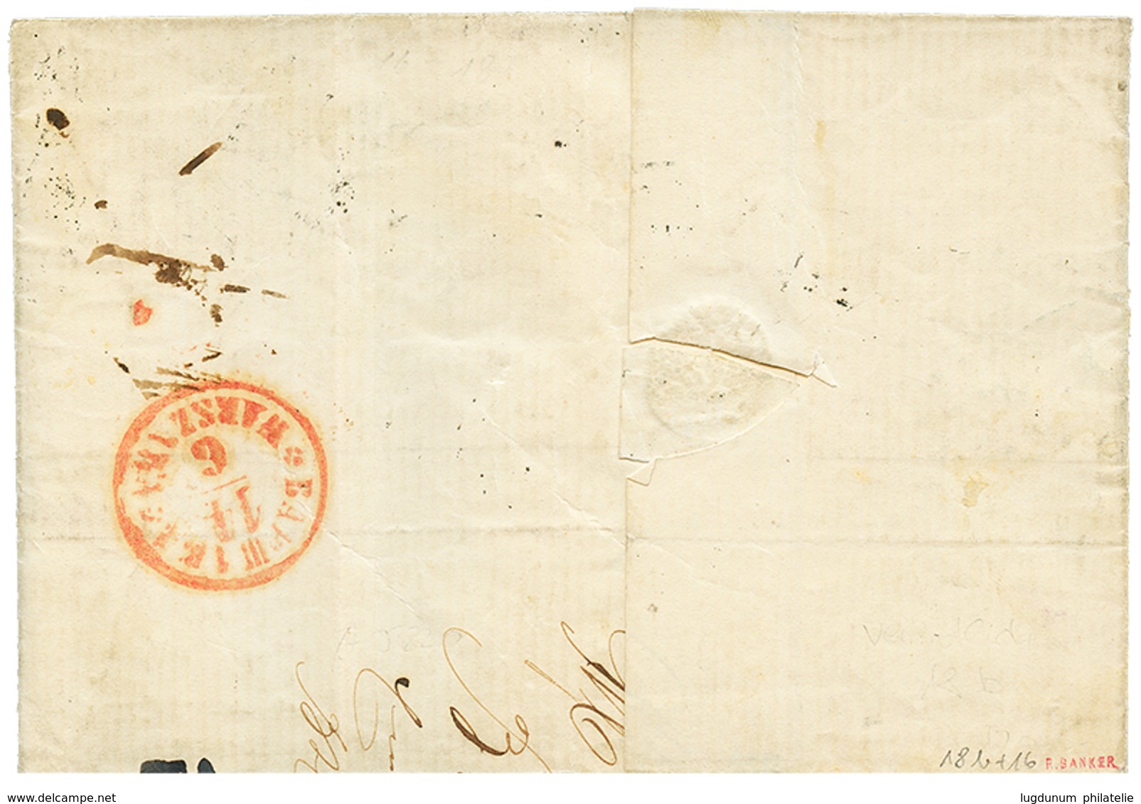 POLAND Incoming Mail : 1865 PRUSSIA 1s(x2) + 3s Canc. By Error BRESLAU 21 6 65 (pen Cancel) + BRESLAU 12 6 65 On Cover T - Sonstige & Ohne Zuordnung