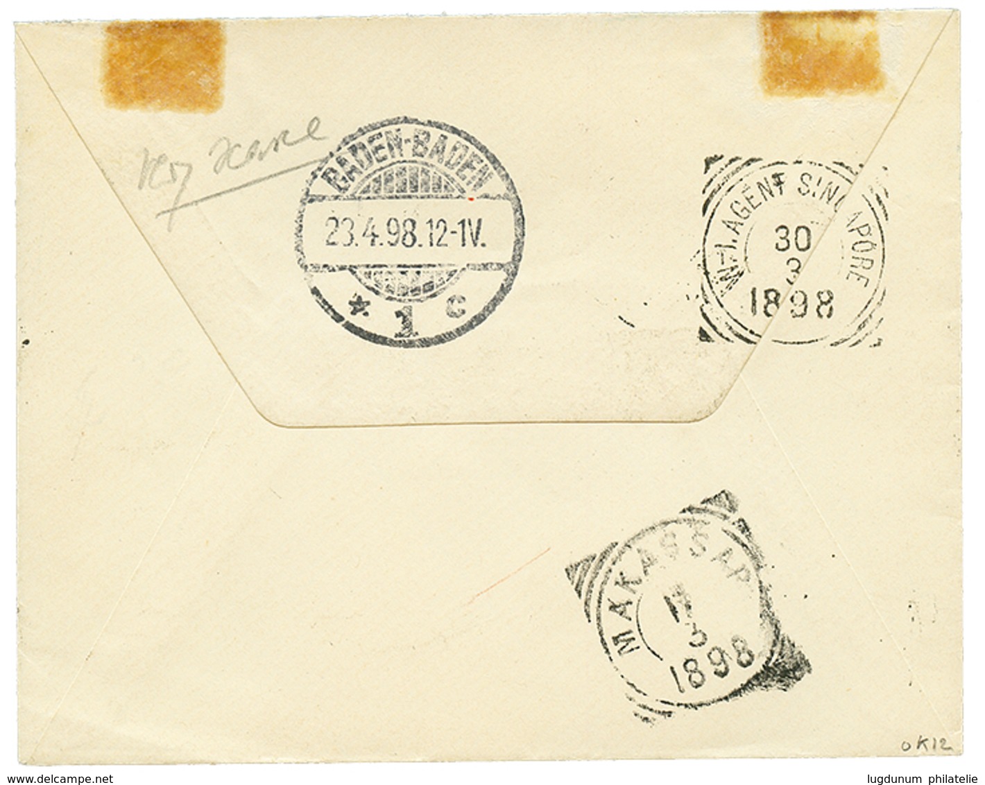 TIMOR : 1898 16a On 100R Canc. CORREIO TIMOR On Envelope To GERMANY. Scarce. Superb. - Sonstige & Ohne Zuordnung