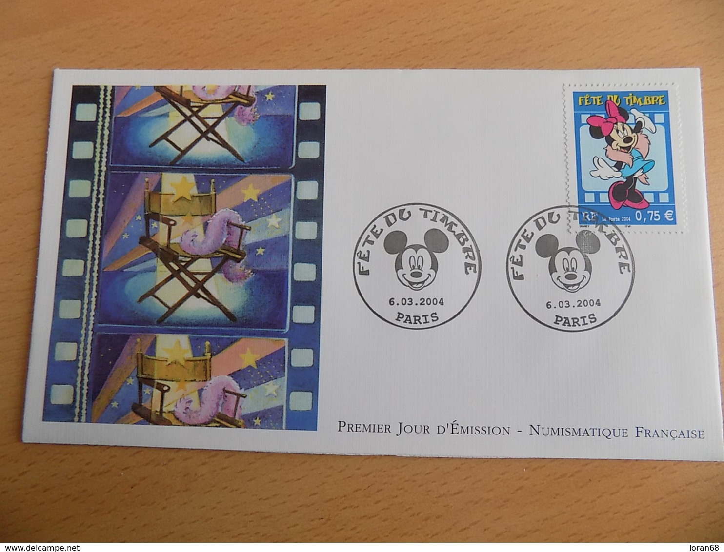 FDC France : Fête Du Timbre, Minnie - Paris 06/03/2004 - 2000-2009