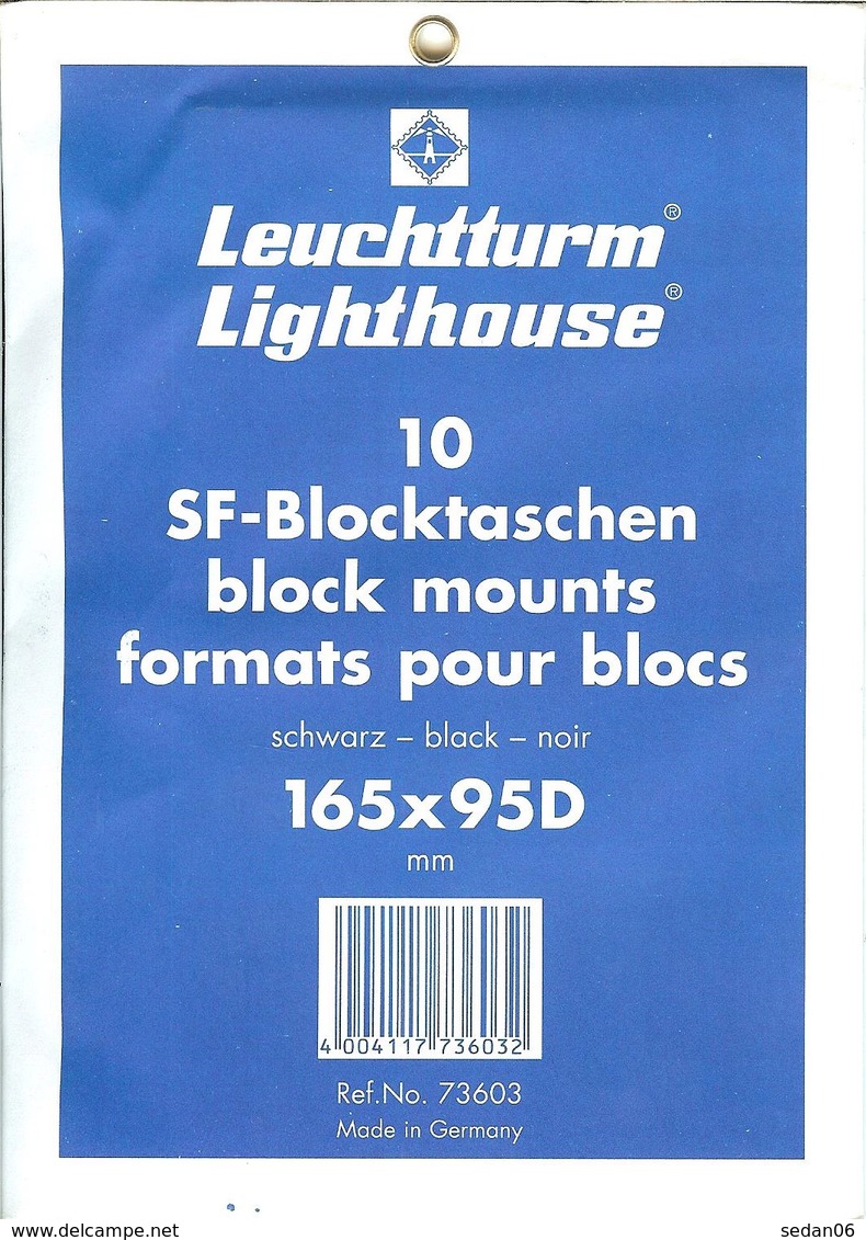 Leuchtturm - Blocs 165x95 Fond Noir (Réf. 73603) - Mounts