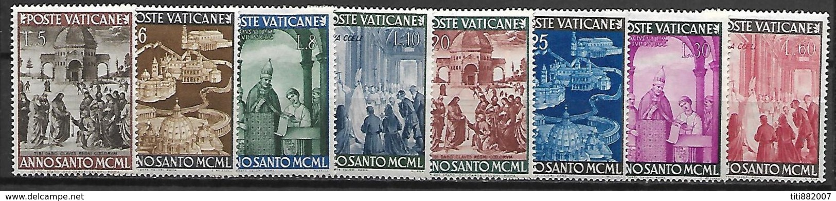 VATICAN     -   1950 .    Y&T N° 150 à 157 * .   Série Complète. - Neufs