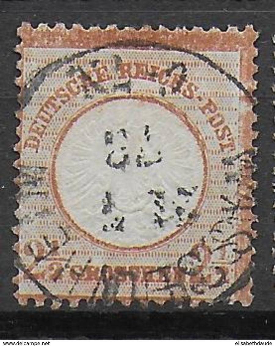 REICH - 1872 - ADLER GROS ECUSSON - YVERT N°18 OBLITERE WASSELNHEIM WASSELONNE (BAS-RHIN / ALSACE) - Used Stamps