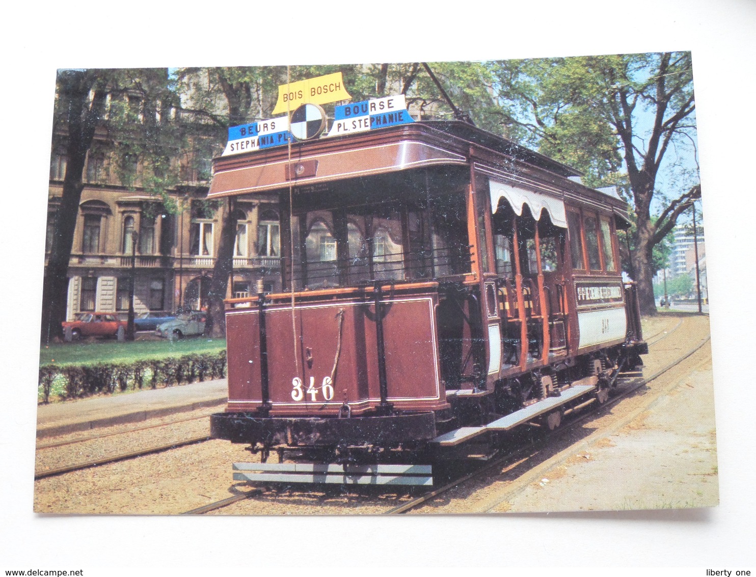 Mixed TRAMCAR " California - Nr. 346 " In Brussels ( VETRAMU / AMUTRA - 19 ) Anno 19?? ( Voir Photo ) ! - Tramways