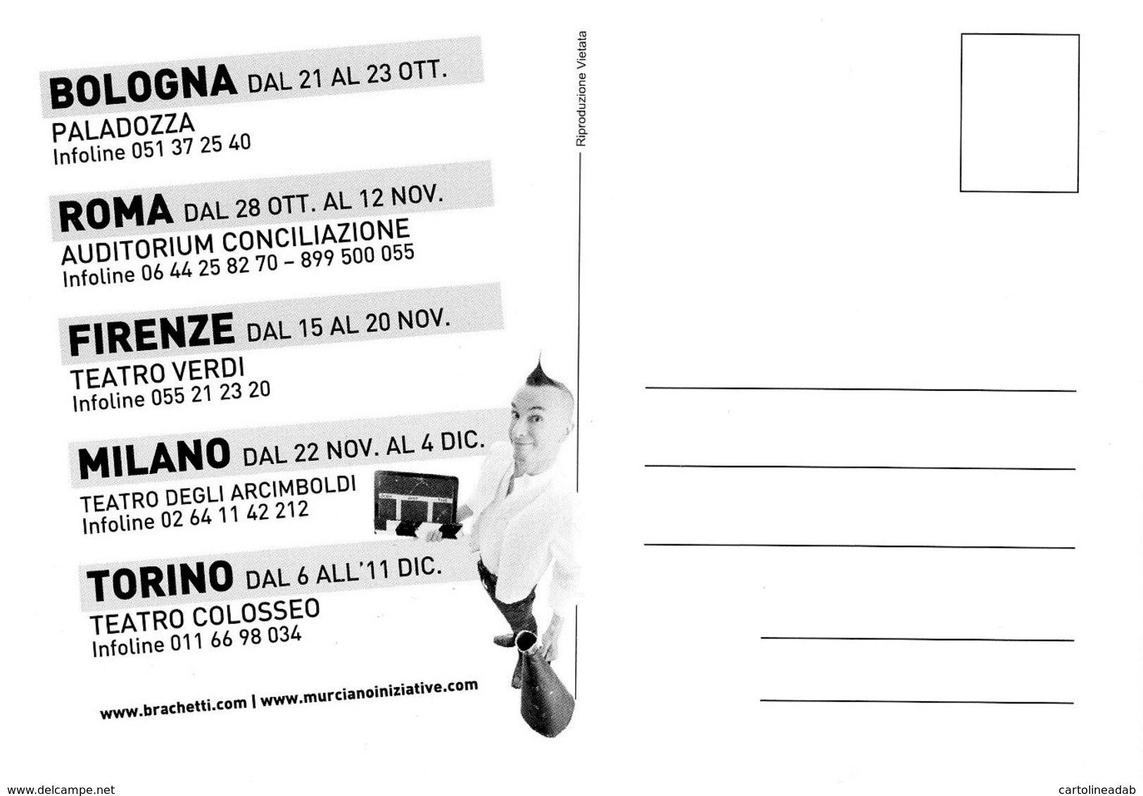 [DC7989] CPM - ARTURO BRACHETTI - CIAK SI GIRA! - CARTOLINA TRIDIMENSIONALE - Non Viaggiata - Old Postcard - Cabaret