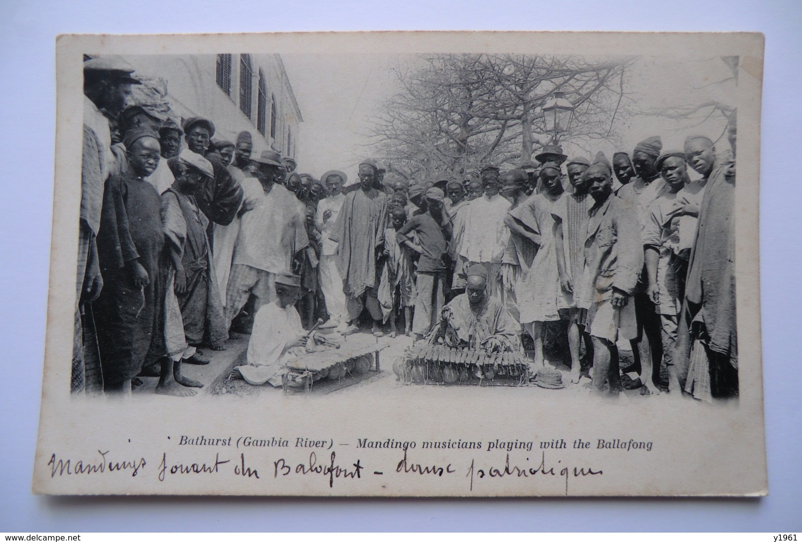 CPA AFRIQUE GAMBIE BATHURST. Musiciens. Danse Patriotique. Musicians Playing With The Ballafong. 9/12/1911. - Gambia