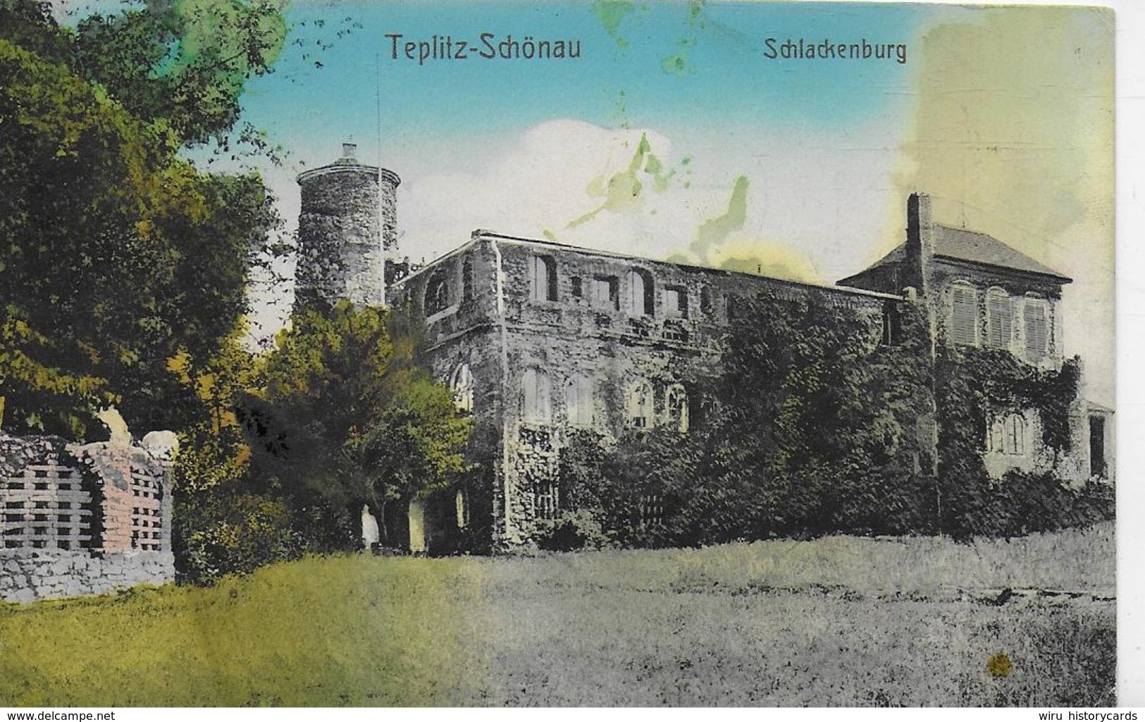 AK 0076  Teplitz-Schönau - Schlackenburg / Verlag Döge Um 1915 - Tschechische Republik