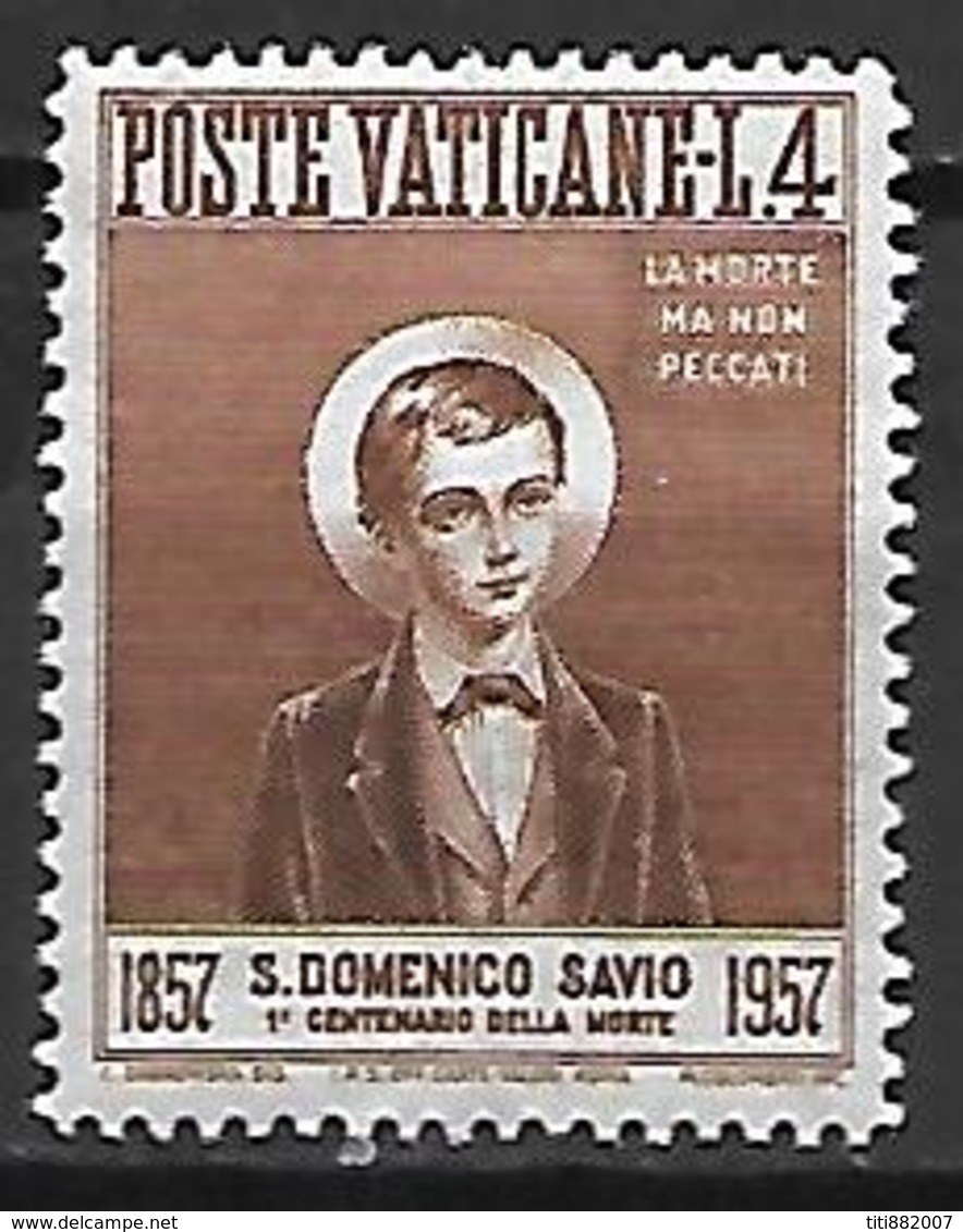 VATICAN     -   1957 .    Y&T N° 237 * . - Neufs