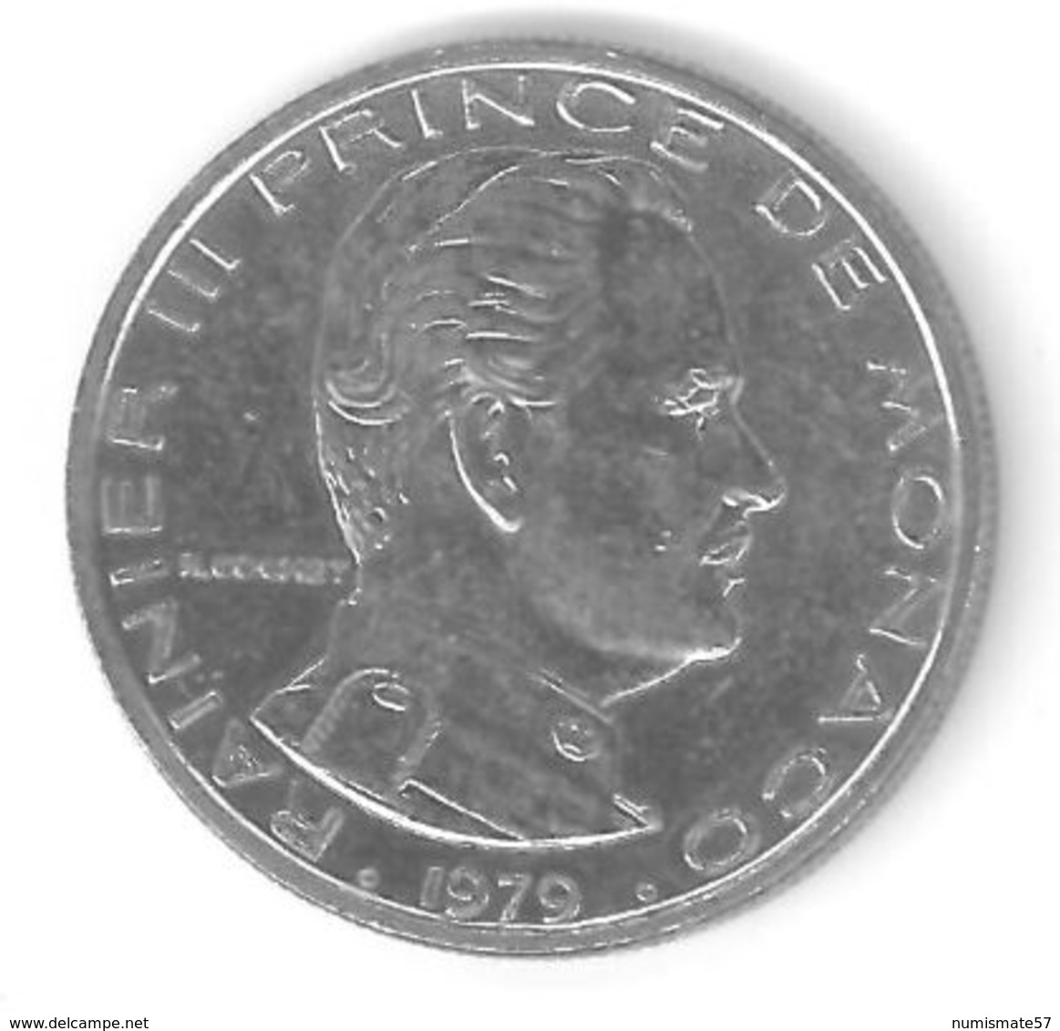 MONACO - 1 FRANC 1979 - RAINIER III PRINCE DE MONACO - 1960-2001 Nouveaux Francs