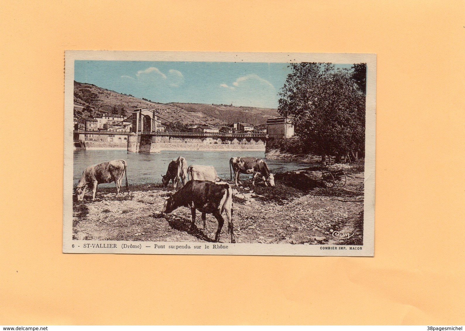 Carte Postale - ST VALLIER - D26 - Pont Suspendu Sur Le Rhône - Autres & Non Classés