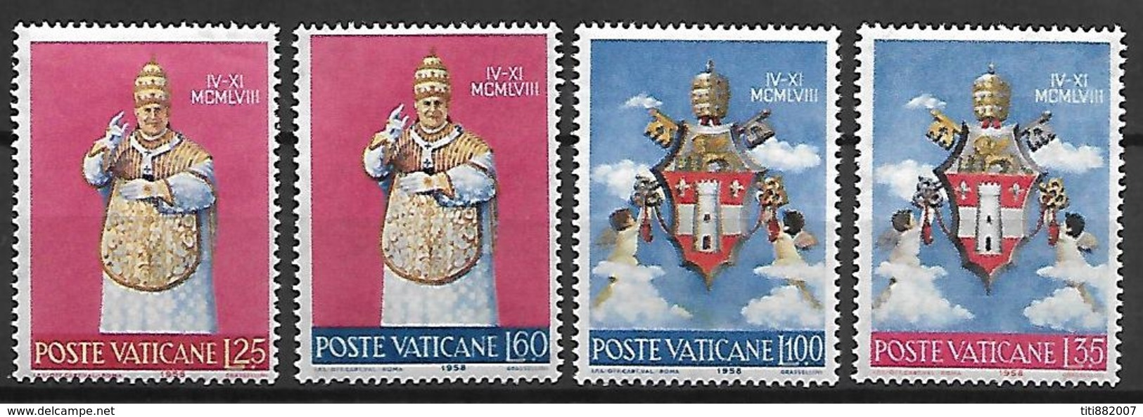 VATICAN     -   1959 .    Y&T N° 268 / 271 * .   Série Complète.   Pape Jean XXIII - Neufs