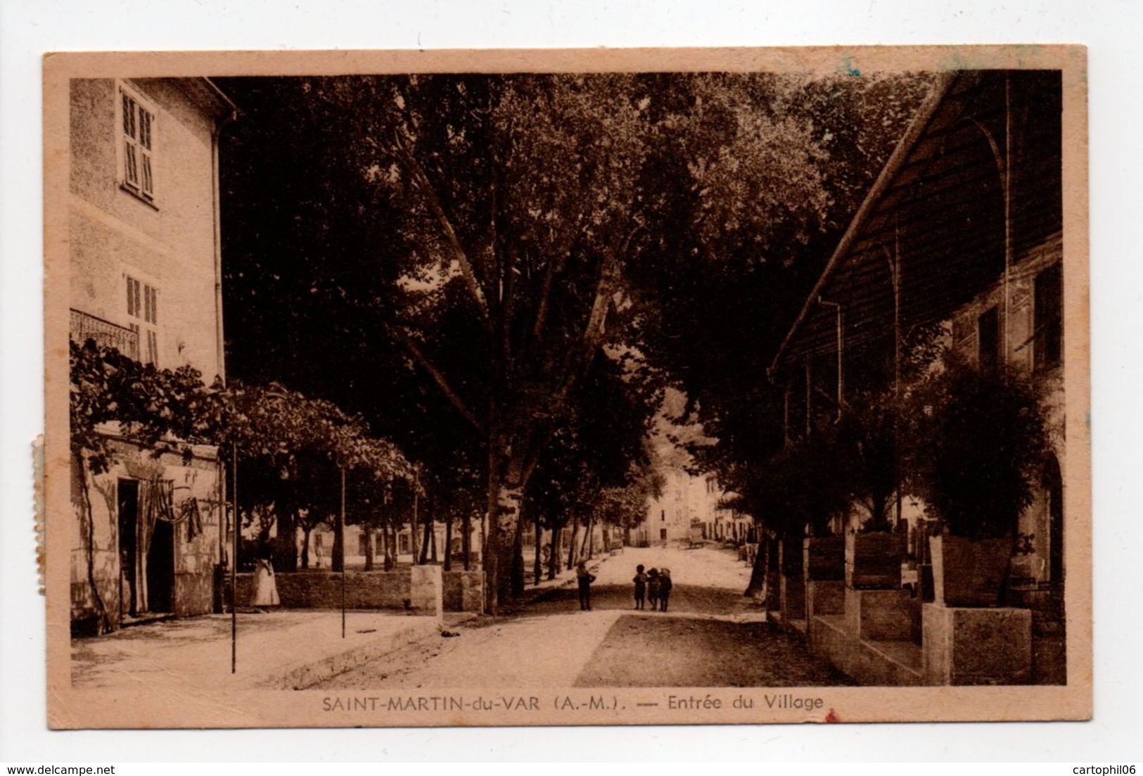 - Carte Postale SAINT-MARTIN-DU-VAR Pour ANTIBES 21.8.1947 - Taxée 2 F. + 1 F. Type Gerbes - A ETUDIER - - 1859-1959 Storia Postale