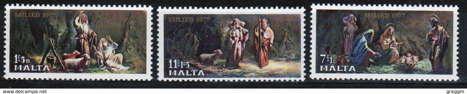 Malta 1977 Complete Set Of Stamps To Celebrate Christmas. - Malta
