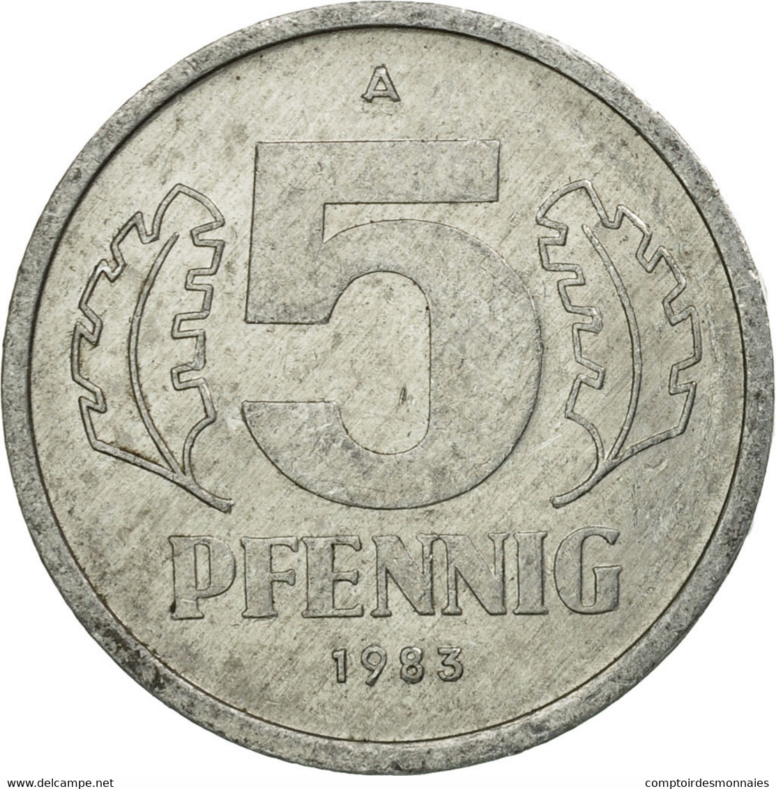 Monnaie, GERMAN-DEMOCRATIC REPUBLIC, 5 Pfennig, 1983, Berlin, TTB, Aluminium - 5 Pfennig