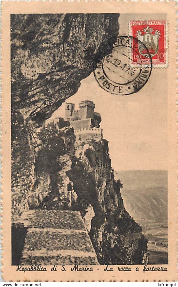 Pays Div -ref N261- Saint Marin - St Marin - Republica Di S Marino - La Rocca A Forterra   - Carte Bon Etat  - - Saint-Marin