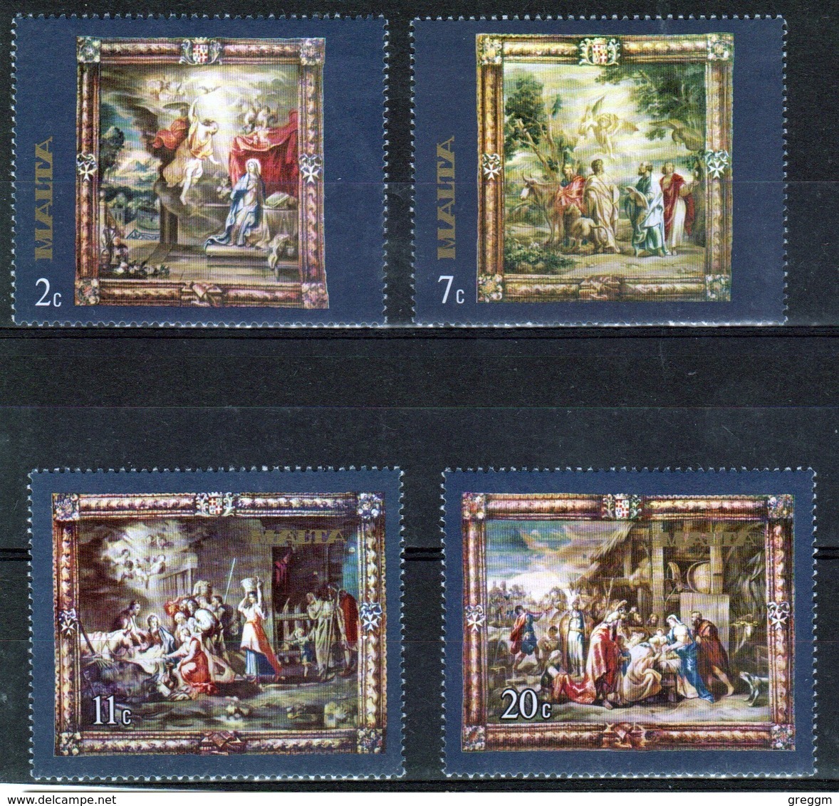 Malta 1977 Complete Set Of Stamps To Celebrate Flemish Tappestries In Unmounted Mint.. - Malta