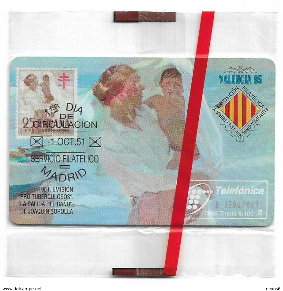 Spain - Valencia '95 - P-135 - 06.1995, 100PTA, 6.100ex, NSB - Private Issues